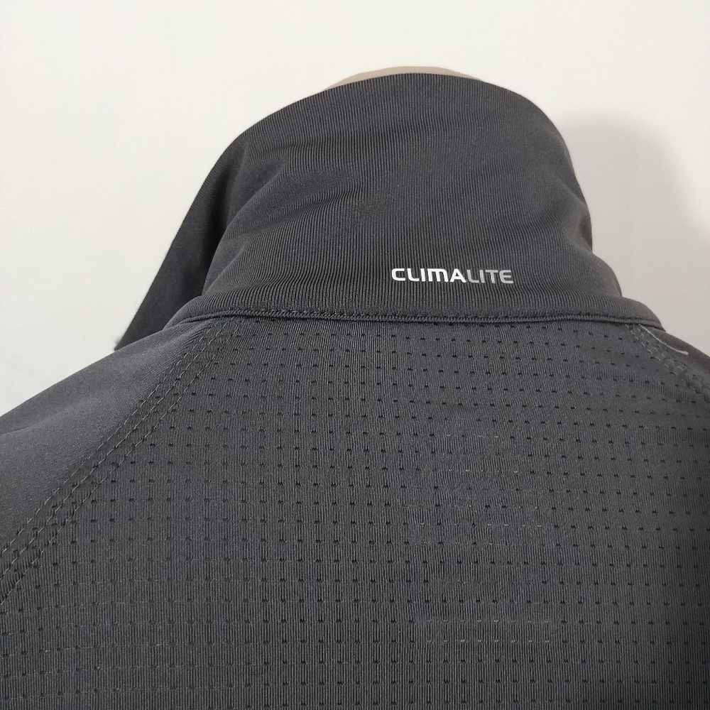 Adidas Climalite Grey Windbreaker Jacket Coat - Picture 4 of 8